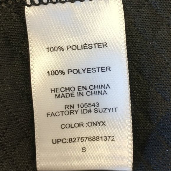 Women's Daisy Fuentes Black Quilted Texture 3/4 Sleeve Dress Size Small - Picture 5 of 9